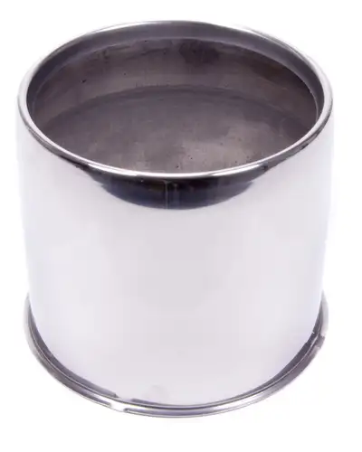 Gorilla Push Through Hub Cover Open End 5.1 OD Polished Stainless Steel Bulk HC212SS