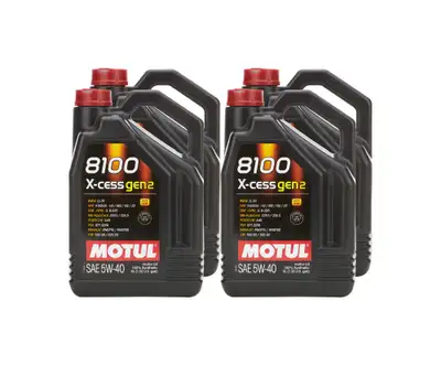 Motul 8100 X-Cess Gen2 5W-40 Case 4 x 5 Liter