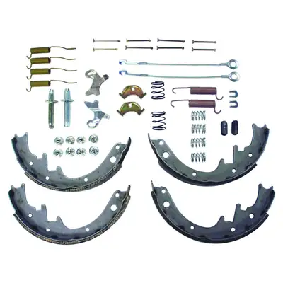 Crown Automotive Jeep Replacement 1982-1983 Cj-5 CJ w/ Amc 20 Axle & 10in x 1-3/4in Brakes; Kit Includes: Shoes Lining Set And Hardware Kit 1982-1986 Cj-7 CJ w/ Amc 20 Axle & 10in x 1-3/4in Brakes; Kit Includes: Shoes Lining Set And Hardware Kit 1982-1986 Cj-8 CJ w/ Amc 20 Axle & 10