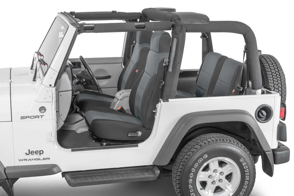Jeep Wrangler Neoprene Seat Covers for 03-06 Jeep Wrangler TJ Charcoal Diver Down product image