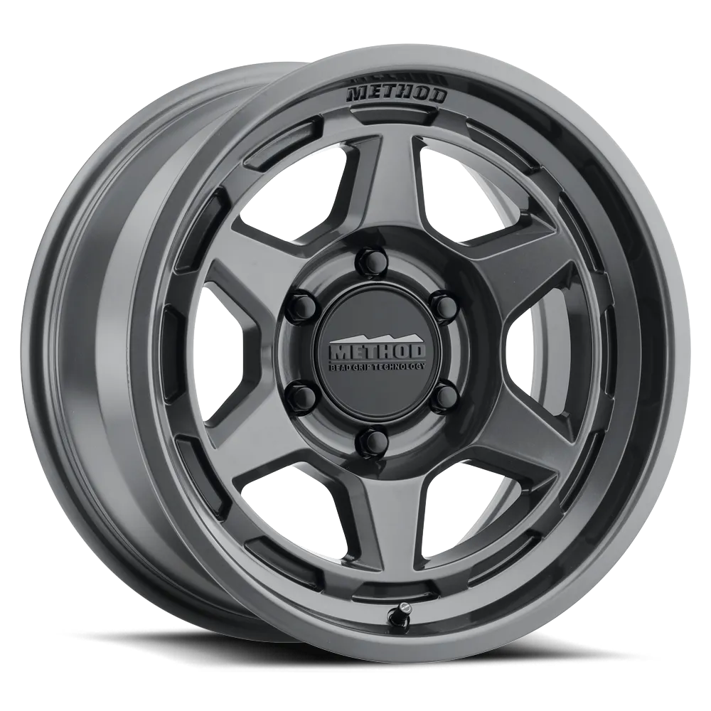 MR708 Bead Grip 17x8.5 0mm Offset 6x5.5 106.25mm Centerbore Gloss Titanium product image