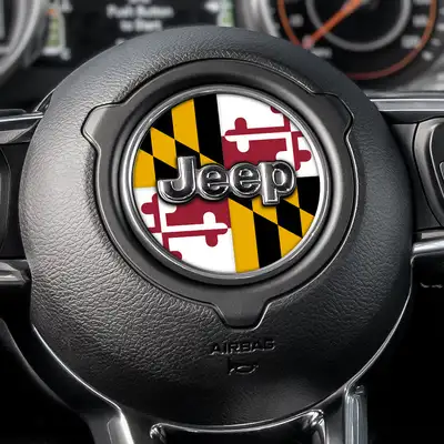 Under The Sun Inserts Maryland State Flag Steering Wheel Decals