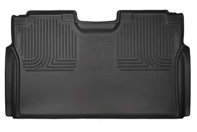 Husky Liners 1523 F150 Supercrew 2nd Seat Floor Liner Black(Full Coverage)