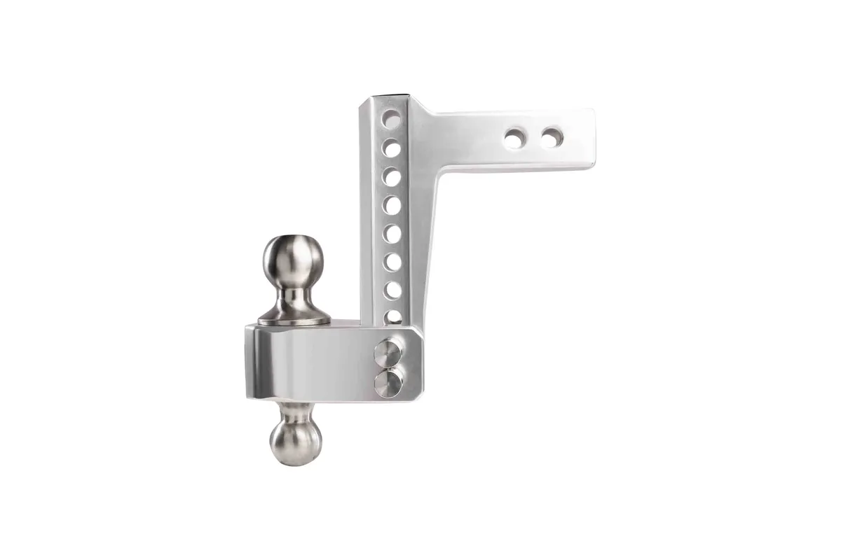 2.0" Aluminum Medium Duty Hitch 6" Drop/Rise w/ Stainless Steel Dual Ball product image
