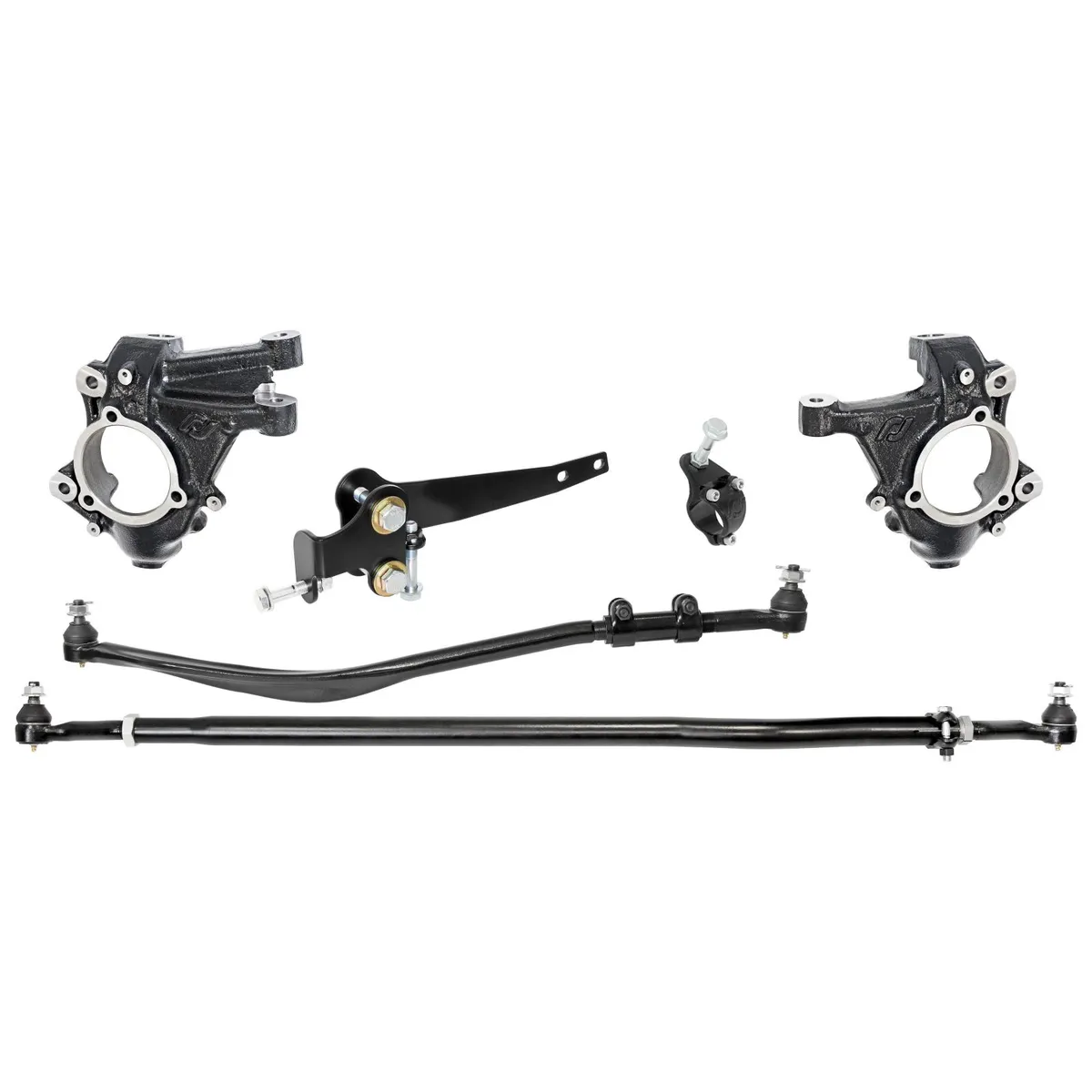 Currectlync JL/JT High Steer Kit for Stabilizer Shock Incl Knuckles Drag Link Tie Rod Trac Bar Reloc/Shock Mount Axle Shock Tie Rod Clamp product image