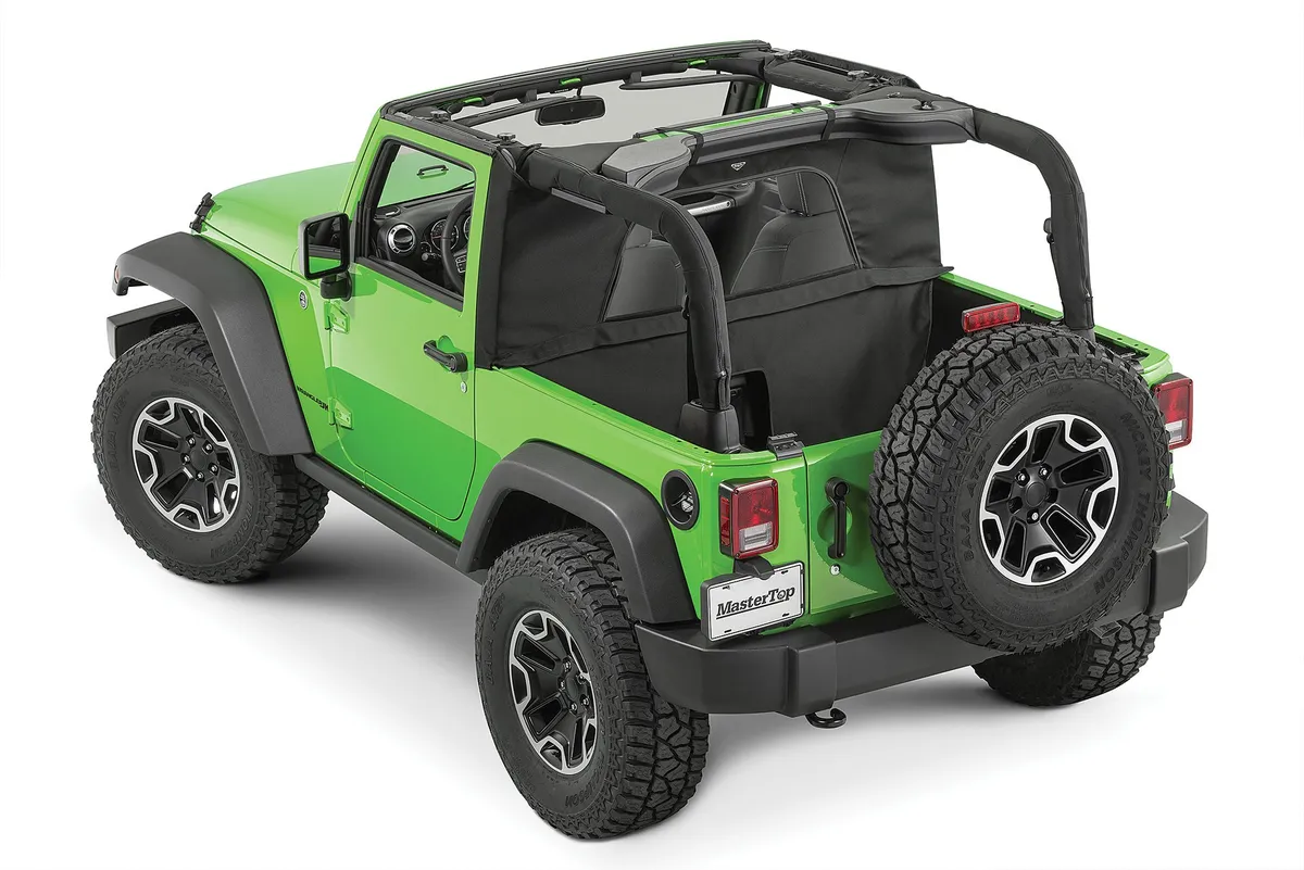 Jeep JK WindStopper Plus/Tonneau Cover Combo For 07-18 Wrangler JK 2 Door MasterTop product image