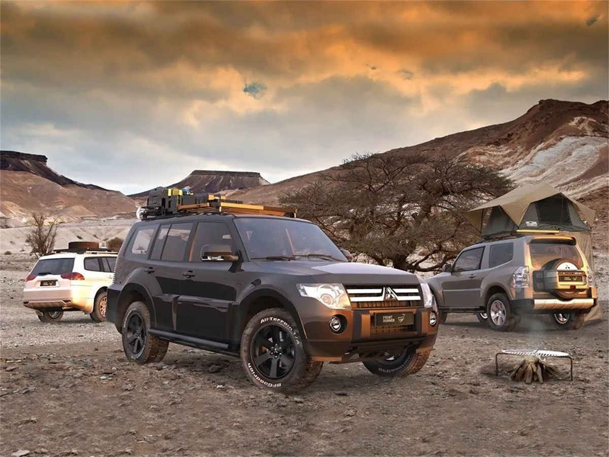 Mitsubishi Pajero LWB 1991-1999 Slimline II Roof Rack Kit Tall product image