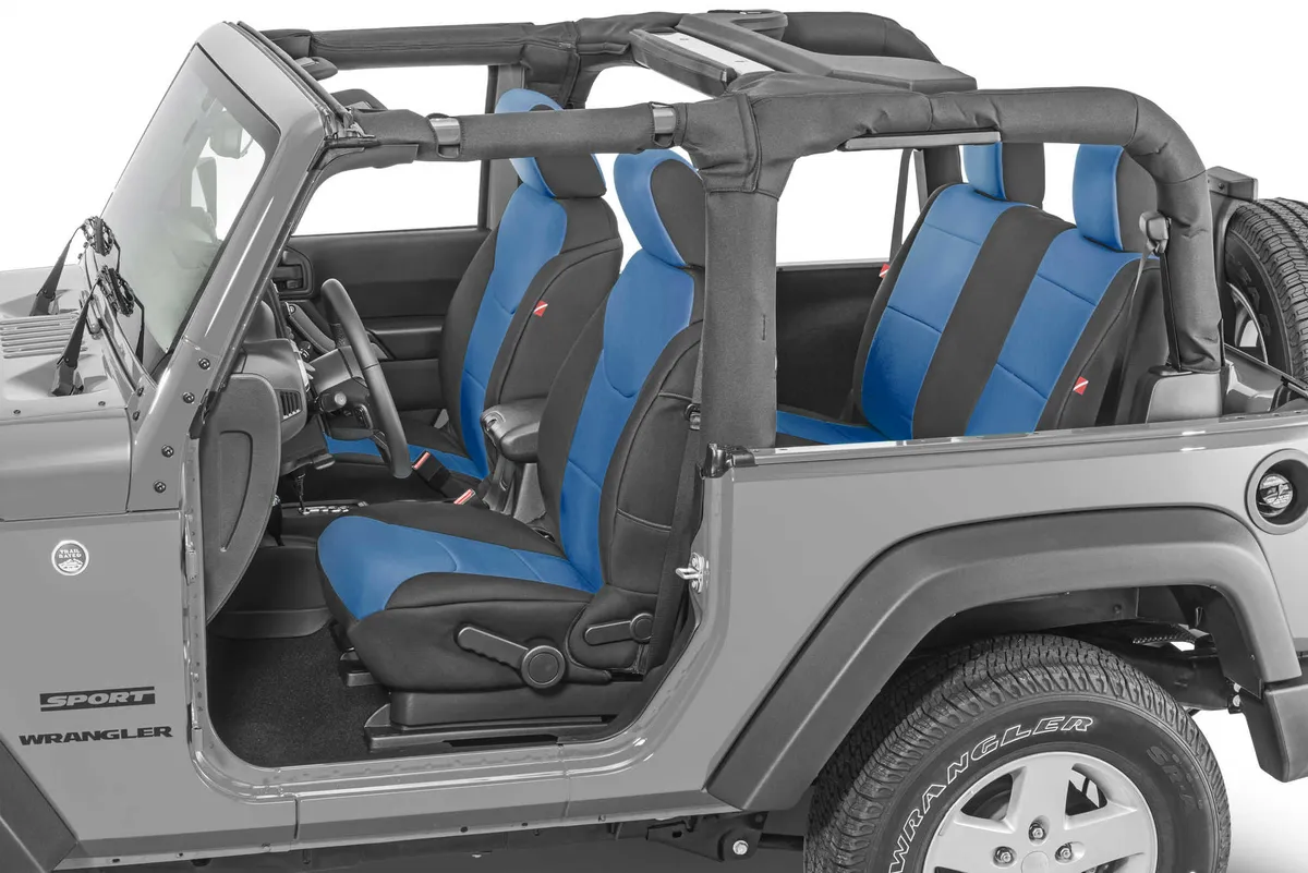 Wrangler JK Seat Cover for 13-18 Jeep JK Blue Neoprene Pair Diver Down product image
