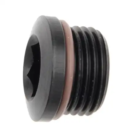 Fragola Performance Systems #12 (1 1/1612) Socket Hex Port Plug Black