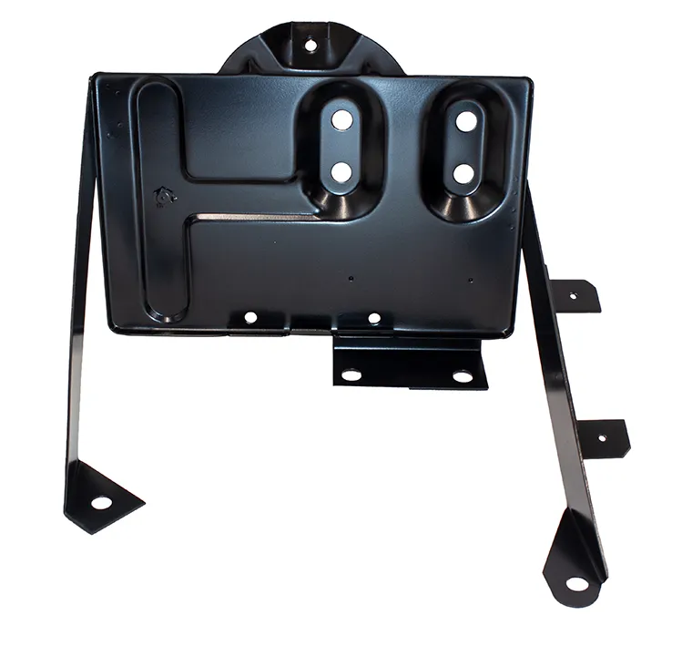 7686 CJ Battery Tray With Support Arm Black Powder Coat Stainless Steel product image