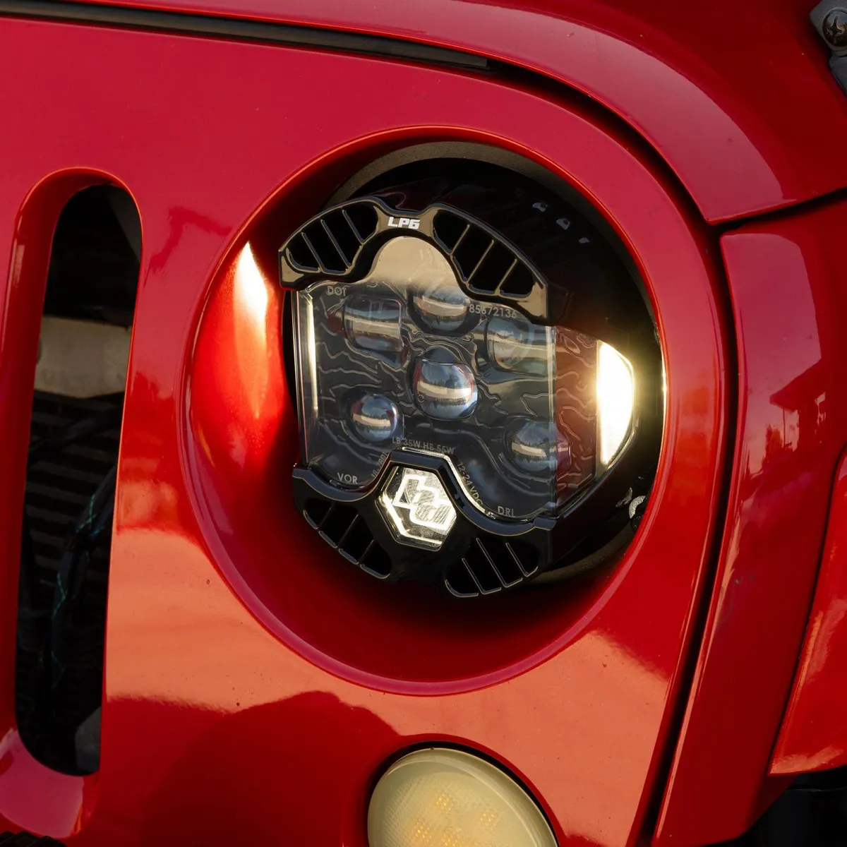 DOT LP6 LED Headlight Kit Jeep 2007-2018 Wrangler JK w/LED Headlights (White) Baja Designs product image