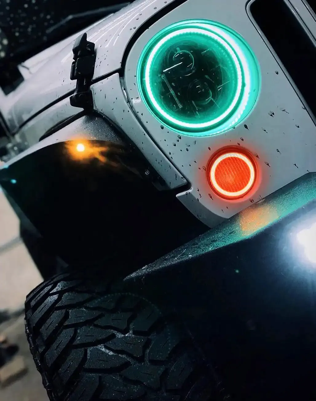 ORACLE Lighting 2007-2017 Jeep Wrangler JK LED Surface Mount Turn Signal Halo Kit product image