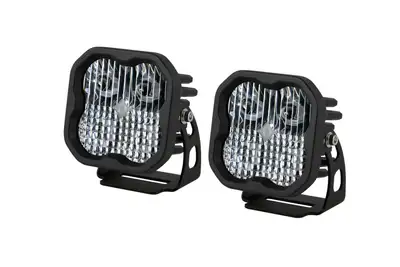 Diode Dynamics Diode Dynamics SS3 White Pro LED Pod Pair, Combo/Driving - Amber