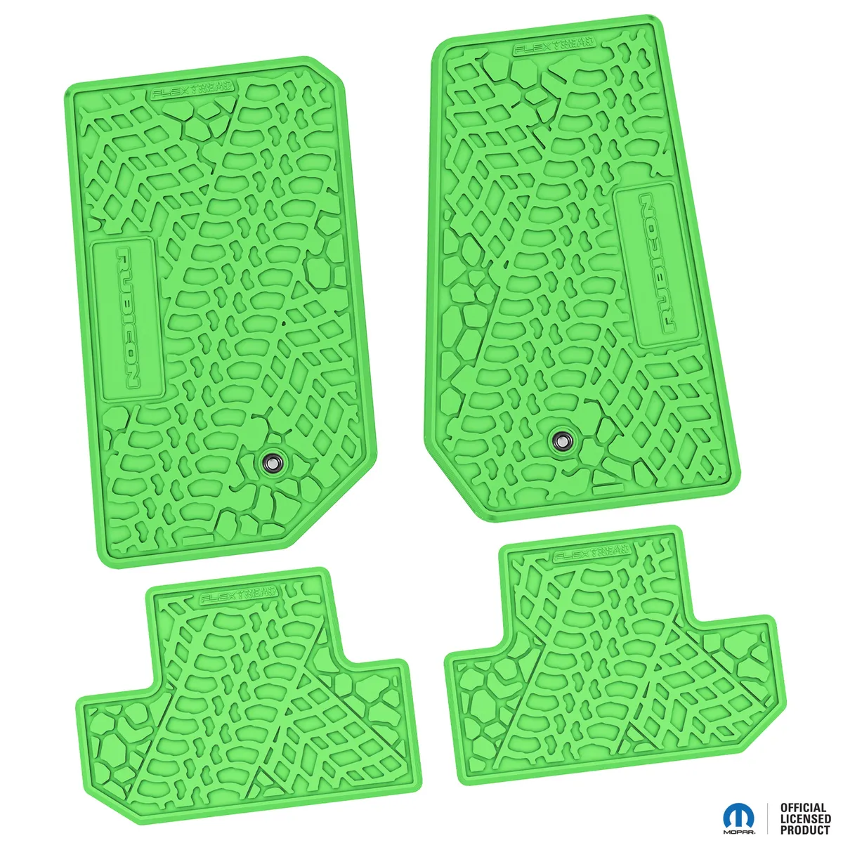 07-13 Jeep JK 2 Dr Front -Tire Tread/Scorched Earth Scene w/ Rubicon Insert - Black w/ Orange Insert product image