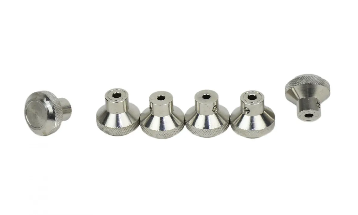 Jeep CJ Interior Knob Set 6 Pieces 76-86 CJ Polished Silver Kentrol product image