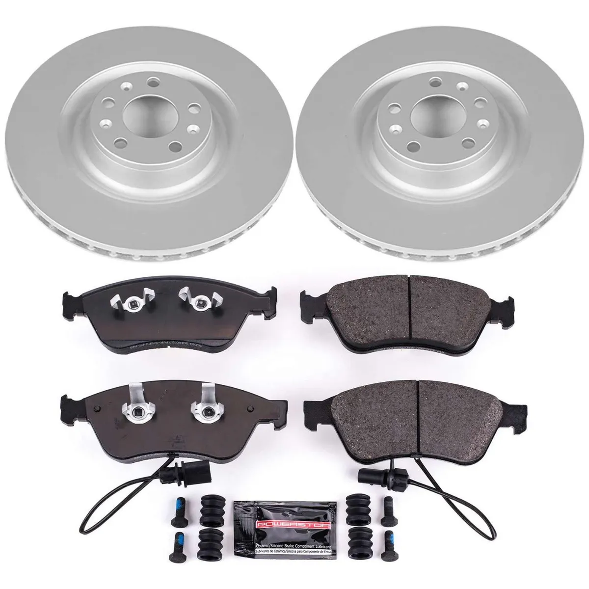 Z23 Sport Geomet Coated Rotor Kit For European Vehicles: Genuine Geomet Fully Coated Rotors; Carbon-Fiber Ceramic Pads W/Hardware product image