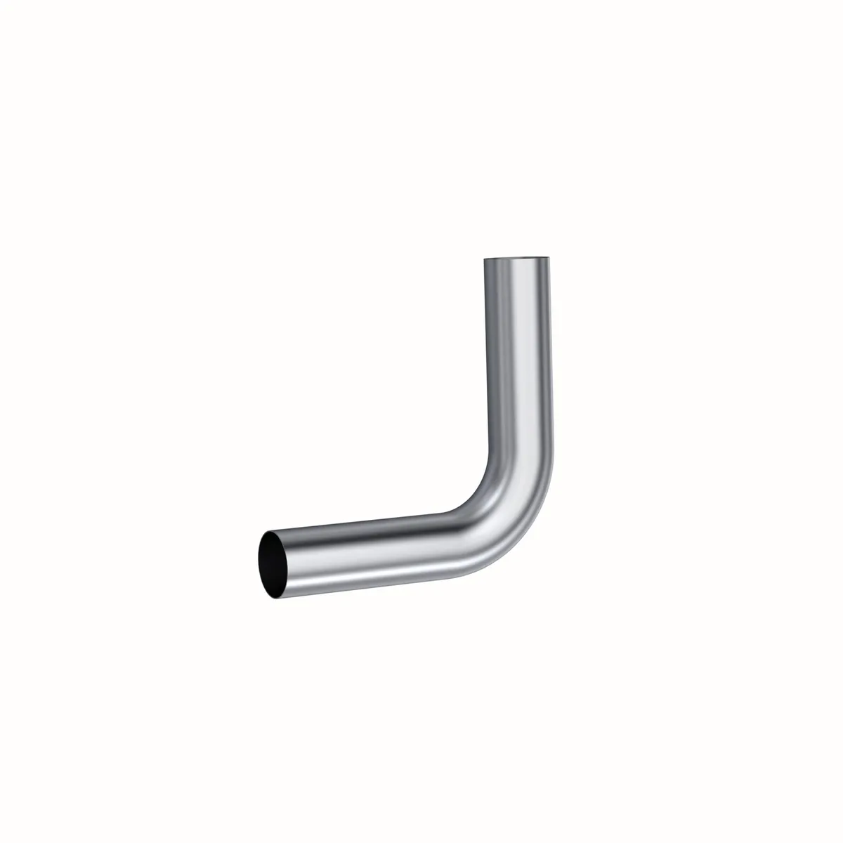 Garage Parts Installer Series Smooth Mandrel Bend Pipe; 4 in. Diameter; 90 Degree Bend; 12 in. Legs; Aluminum; product image