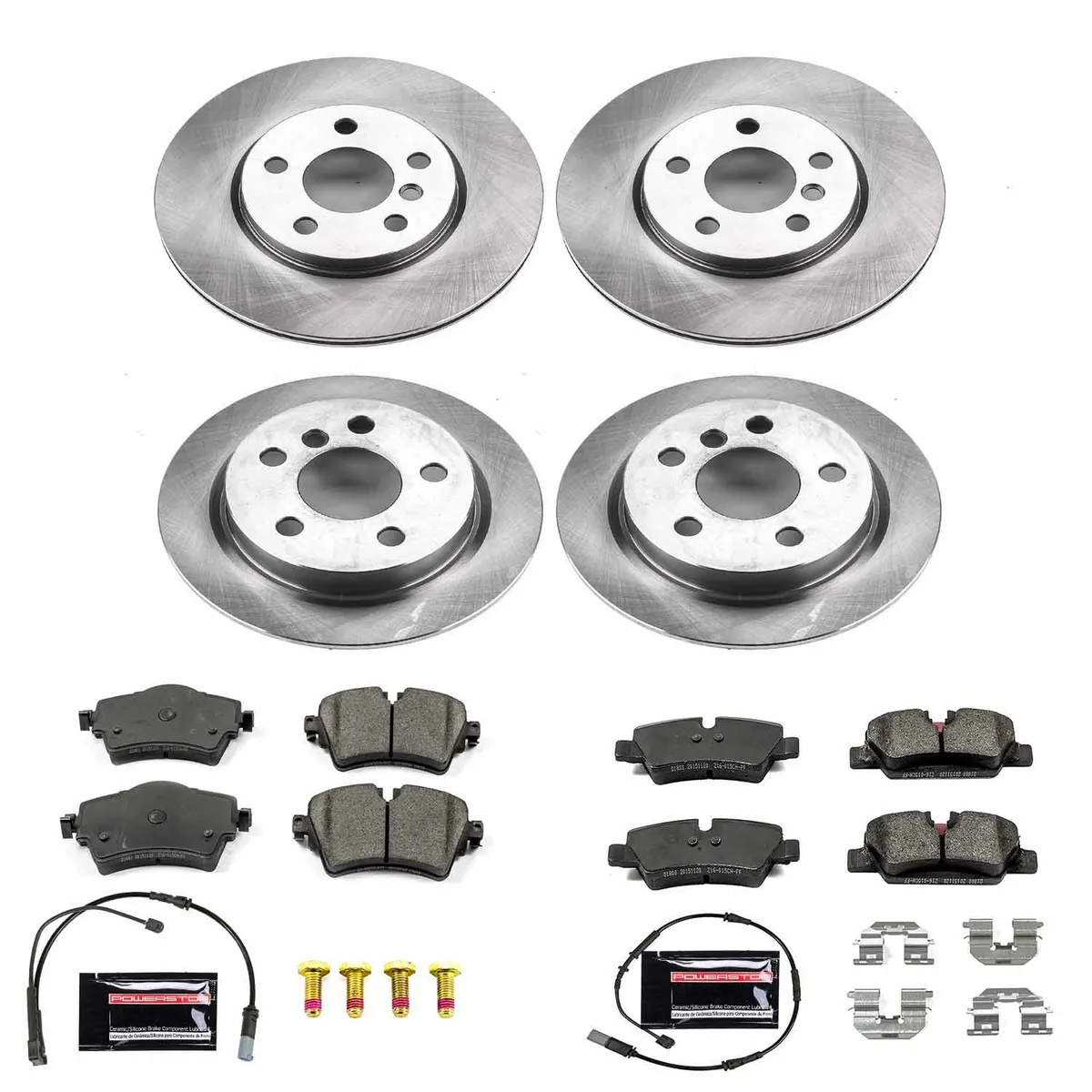 Z17 Direct Replacement Kit: Rotors; Ceramic Pads W/Hardware; Pad Sensors product image