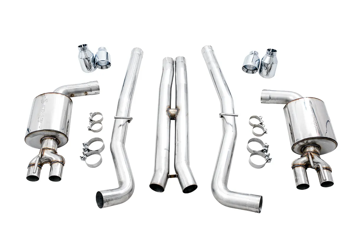 AWE Touring Edition Exhaust for 15+ Challenger 6.4 6.2 SC - Non-Resonated - Stock Tips product image