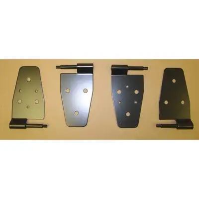 Rugged Ridge Door Hinge Kit Black 1987-2006 Jeep TJ Wrangler By Rugged Ridge