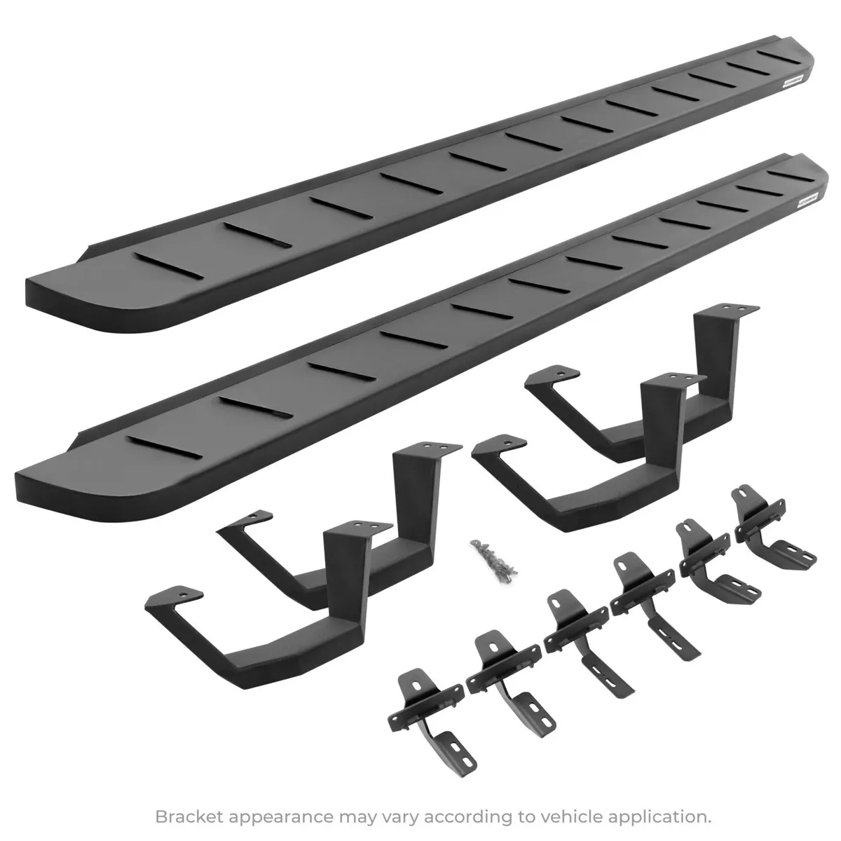 Go Rhino - 6341068720PC - RB10 Running Boards With Mounting Brackets & 2 Pairs of Drop Steps Kit - Textured Black product image