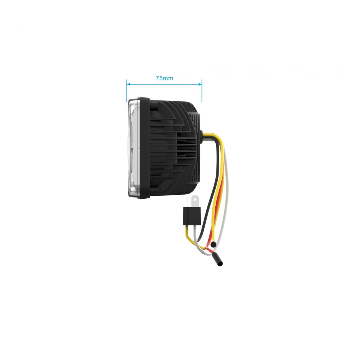Triple Threat Heated 4x6 Low Beam Black product image