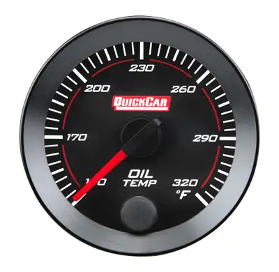 Quickcar Racing RedLine Gauge 2-1/16in Oil Temperature 140-320F