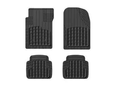 Weathertech Universal All Vehicle Mat; Front and Rear; Heavy Duty; Black;