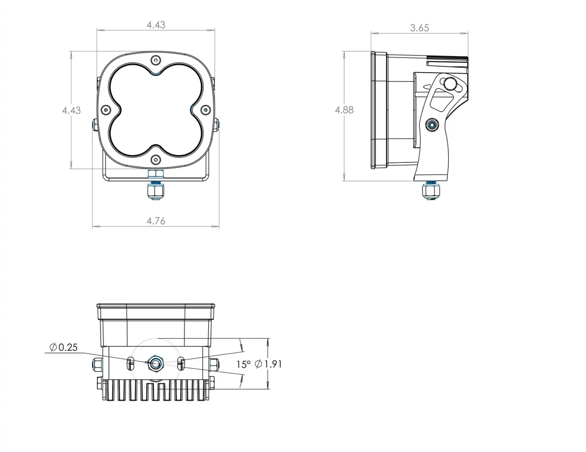 LED Light Pods High Speed Spot Pattern Pair XL Pro Series Baja Designs product image