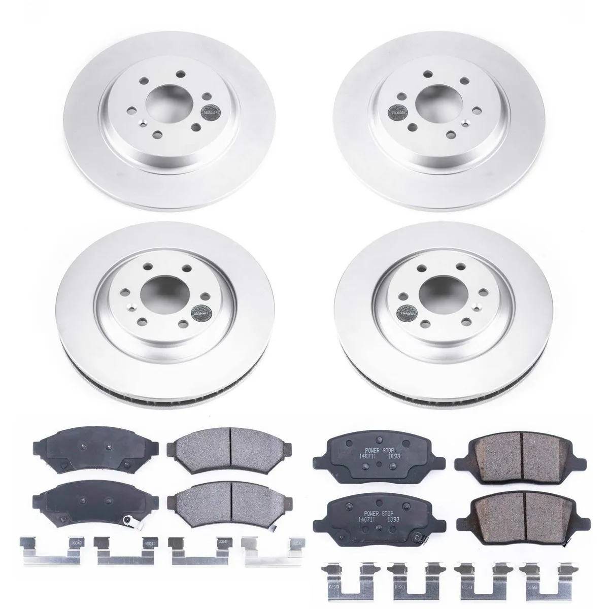 Z17 Geomet Coated Rotor Kit: Genuine Geomet Fully Coated Rotors; Ceramic Pads W/Hardware product image