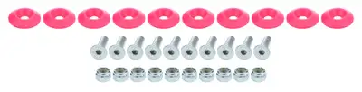 Allstar Performance Countersunk Bolt Kit Pink 10pk
