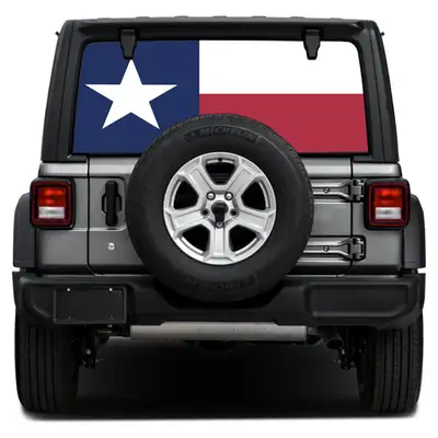 Under The Sun Inserts Texas State Flag Rear Window Decal