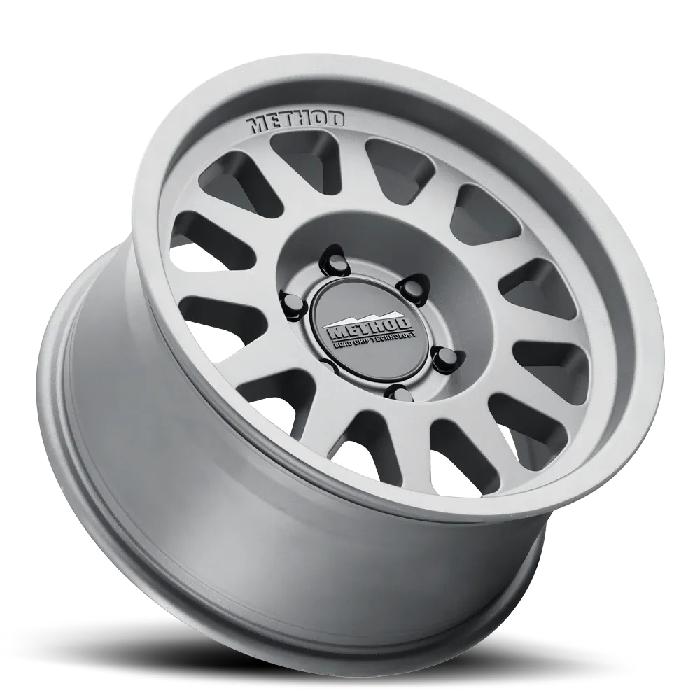 Aluminum Wheels 16x8 Bead Grip MR703 Bolt Pattern 6 On 139.7 Offset 0 Lip Size 1.22 Gloss Titanium SL Method product image