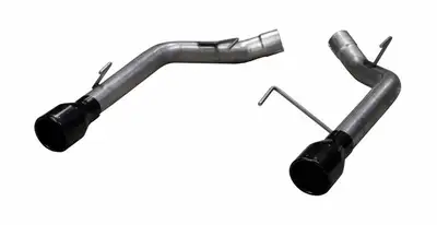 Pypes Performance exhaust Axle Back System Split Rear Dual Exit Hardware Incl 2.5 in Intermediate Pipe And Tailpipe Natural 409 Stainless Steel Muffler Not Incl Black Tips Pypes Exhaust