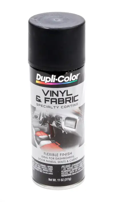 Dupli-Color Vinyl And Fabric Coating; Flat Black; 11 Oz. Aerosol