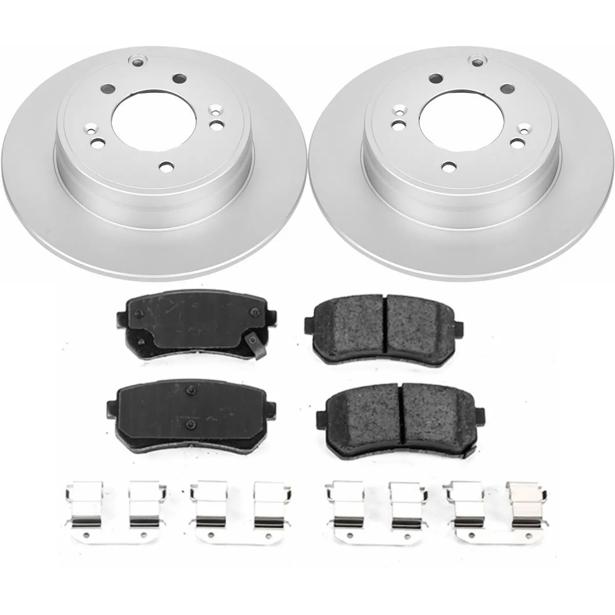 Z17 Geomet Coated Rotor Kit: Genuine Geomet Fully Coated Rotors; Ceramic Pads W/Hardware product image