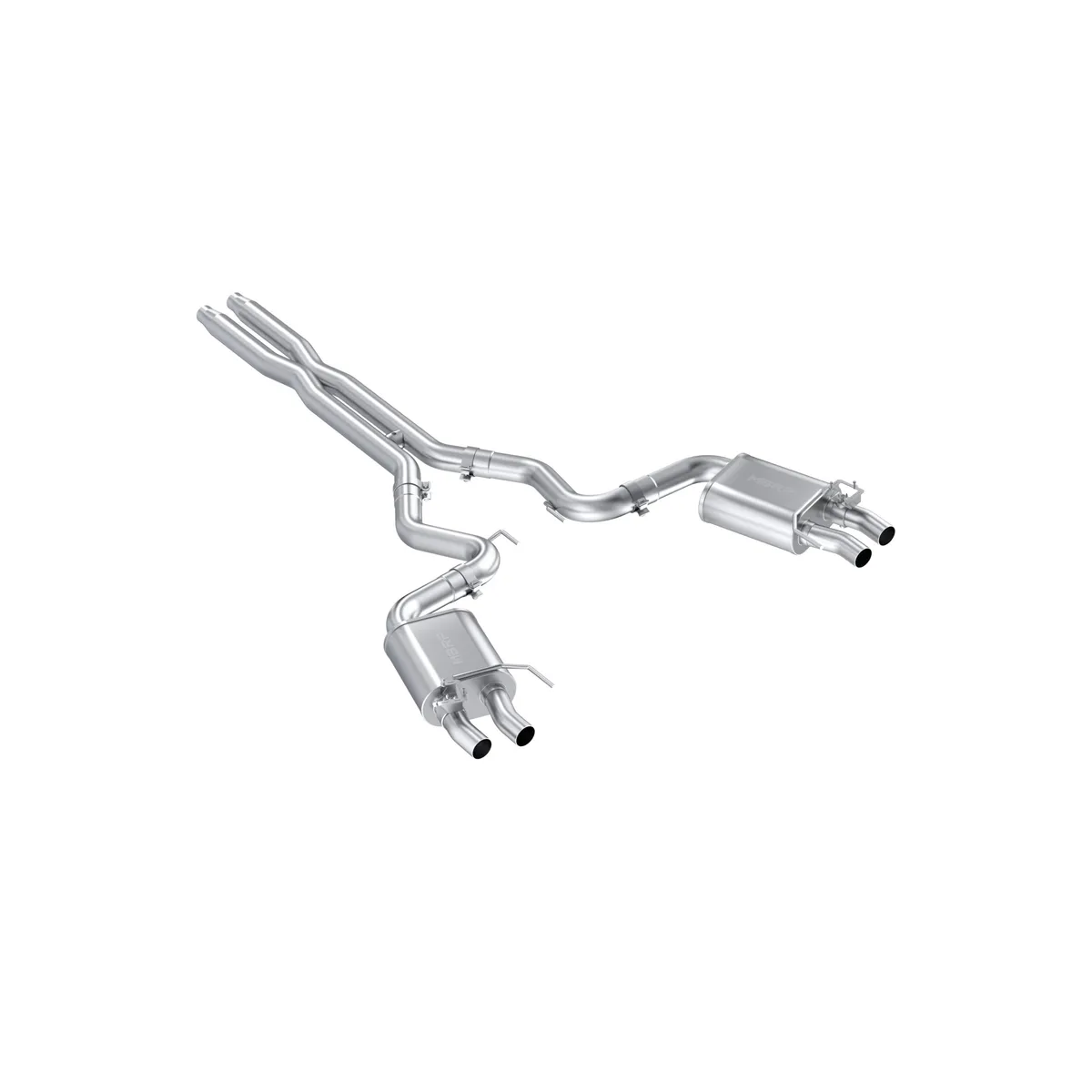 Mustang 3 Inch Cat Back Exhaust System Dual Quad Split Rear Exit For 16-20 Ford GT350/GT350R Armor Pro Series MBRP product image