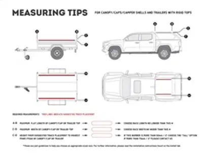 Front Runner Truck Canopy or Trailer with OEM Track Slimline II Rack Kit 1475mmW X 752mmL