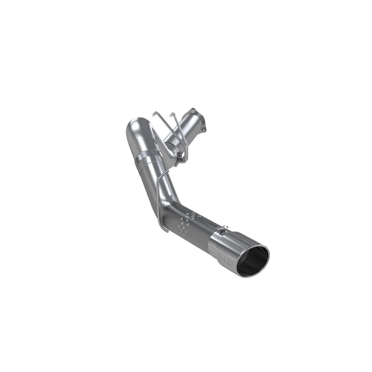 Armor Plus Cat Back Exhaust System; 5 in.; Incl. Ext. Pipe/Tailpipe/Hardware/6 in. Outlet Diameter Tip; Single Side Exit; T409 Stainless Steel; product image