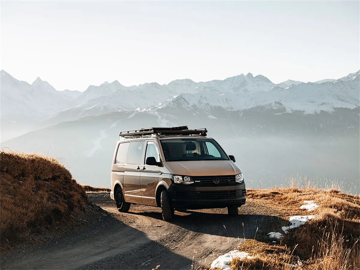 Slimline II Roof Rack Kit; For 2015-2019 Volkswagen T6 Transporter LWB/2019-2023 Volkswagen Transpoter T6.1 LWB; product image