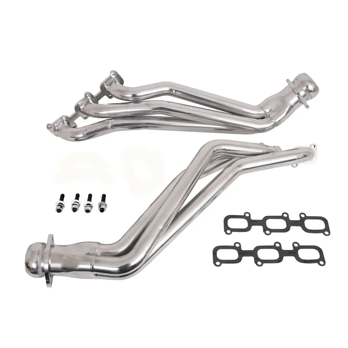 Ford Mustang V6 3.7 1-3/4 Long Tube Exhaust Headers Polished Silver Ceramic 11-17 product image