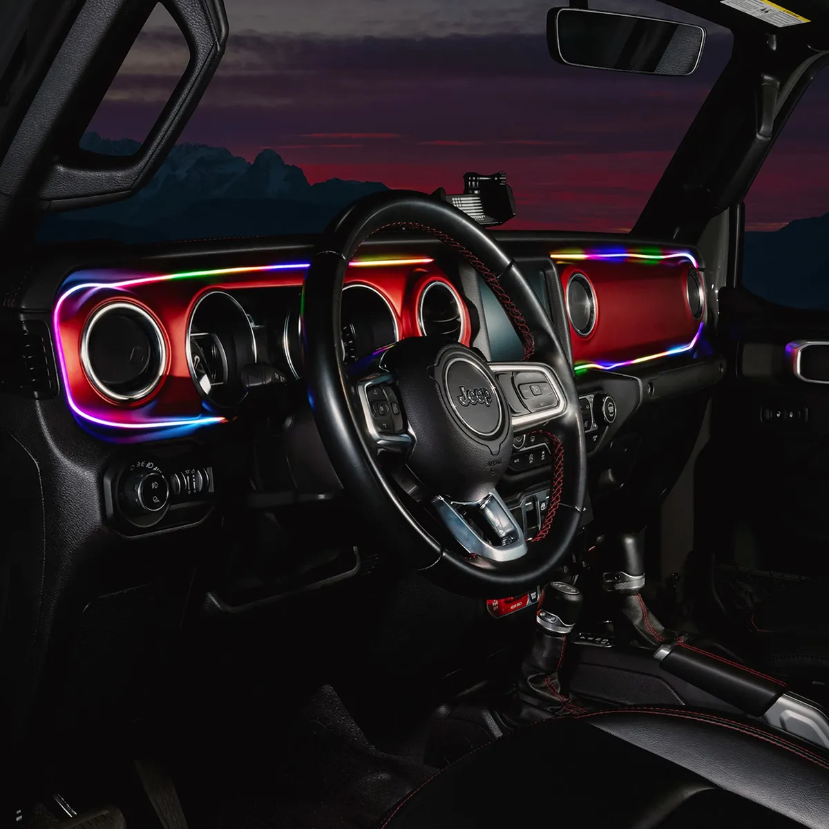 ORACLE Lighting 2018-2023 Jeep Wrangler JL/Gladiator JT Dynamic ColorSHIFT LED Interior Dash Board Kit product image