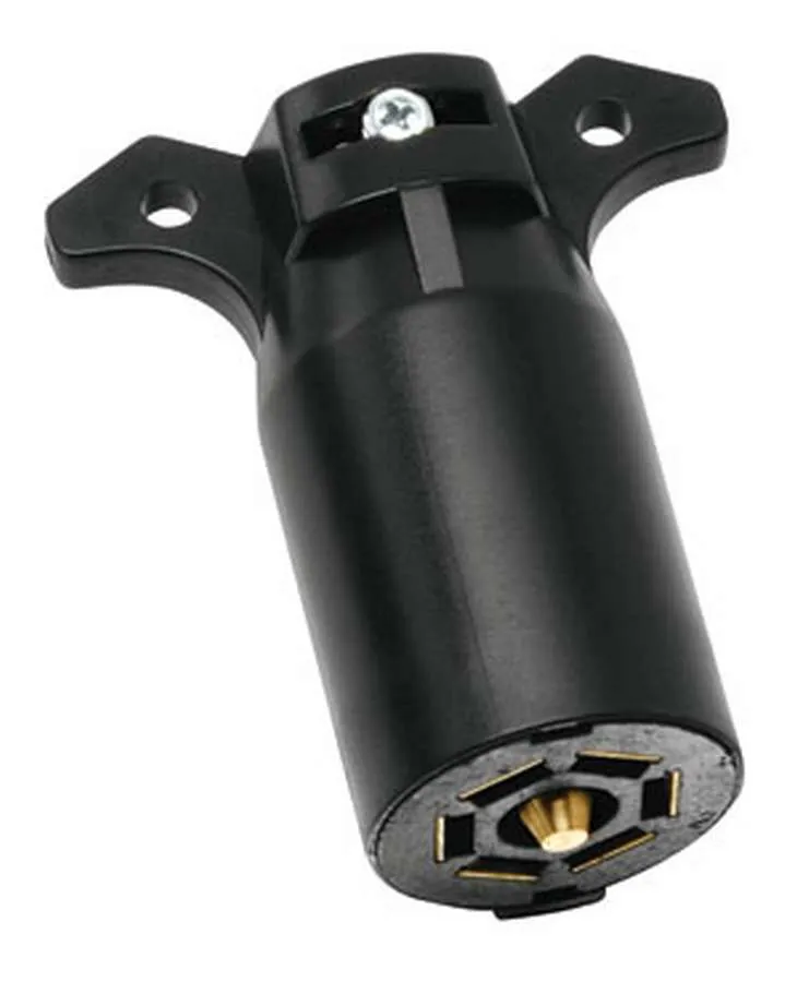 Draw-Tite Packaged/7 Pole(Flat Pin) Plastic Trailer End