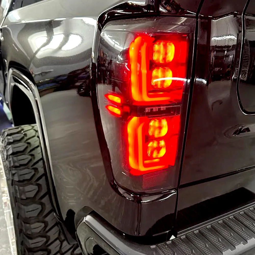 Gmc Sierra 19-20 1500 And 20-21 25003500 Only Fits Single Wheel Body Style Trucks With Factory OEM LED Tail Lights Oled Tail Lights - Smoked Lens product image