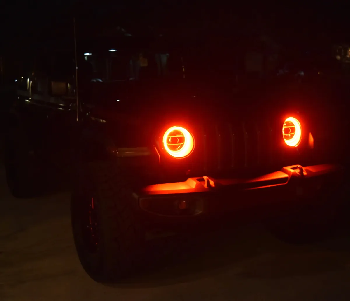 ORACLE Lighting 2020-2025 Jeep Gladiator JT LED Headlight Surface Mount Halo Kit product image