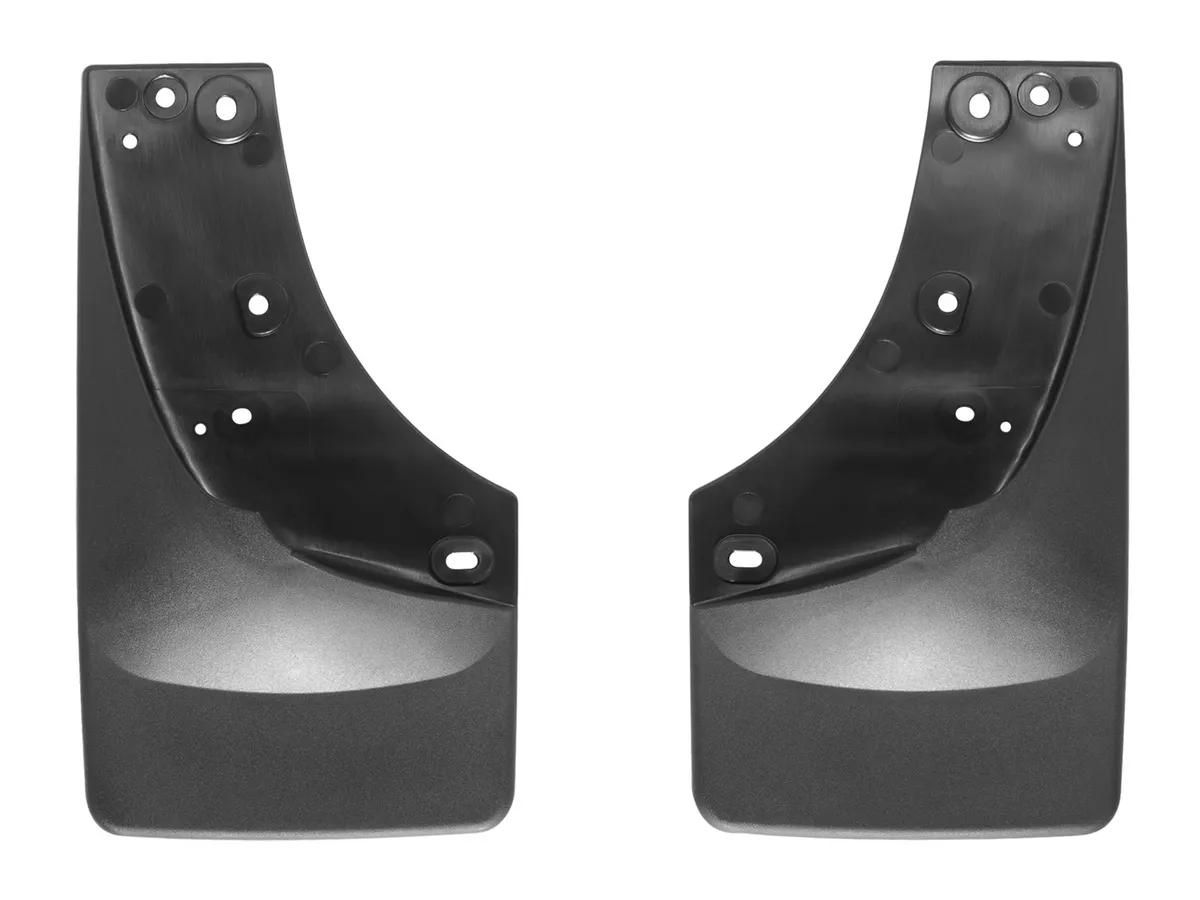 2003 - 2006 Chevrolet Avalanche Black No Drill MudFlaps with OE Flares / 2001 - 2007 Chevrolet Silverado 1500/2500/3500 Black No Drill MudFlaps with OE Flares / 2001 - 2007 Chevrolet Silverado Classic Dually Black No Drill MudFlaps with OE Flares product image