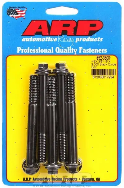ARP Auto Racing 38-16 X 3.500 hex black oxide bolts