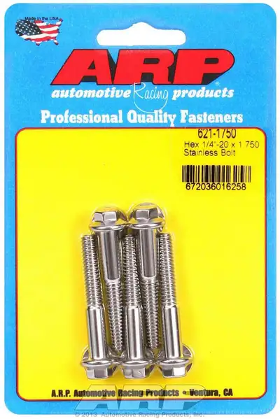 ARP Auto Racing S/S Bolt Kit - 6pt. (5) 1/4-20 x 1.750