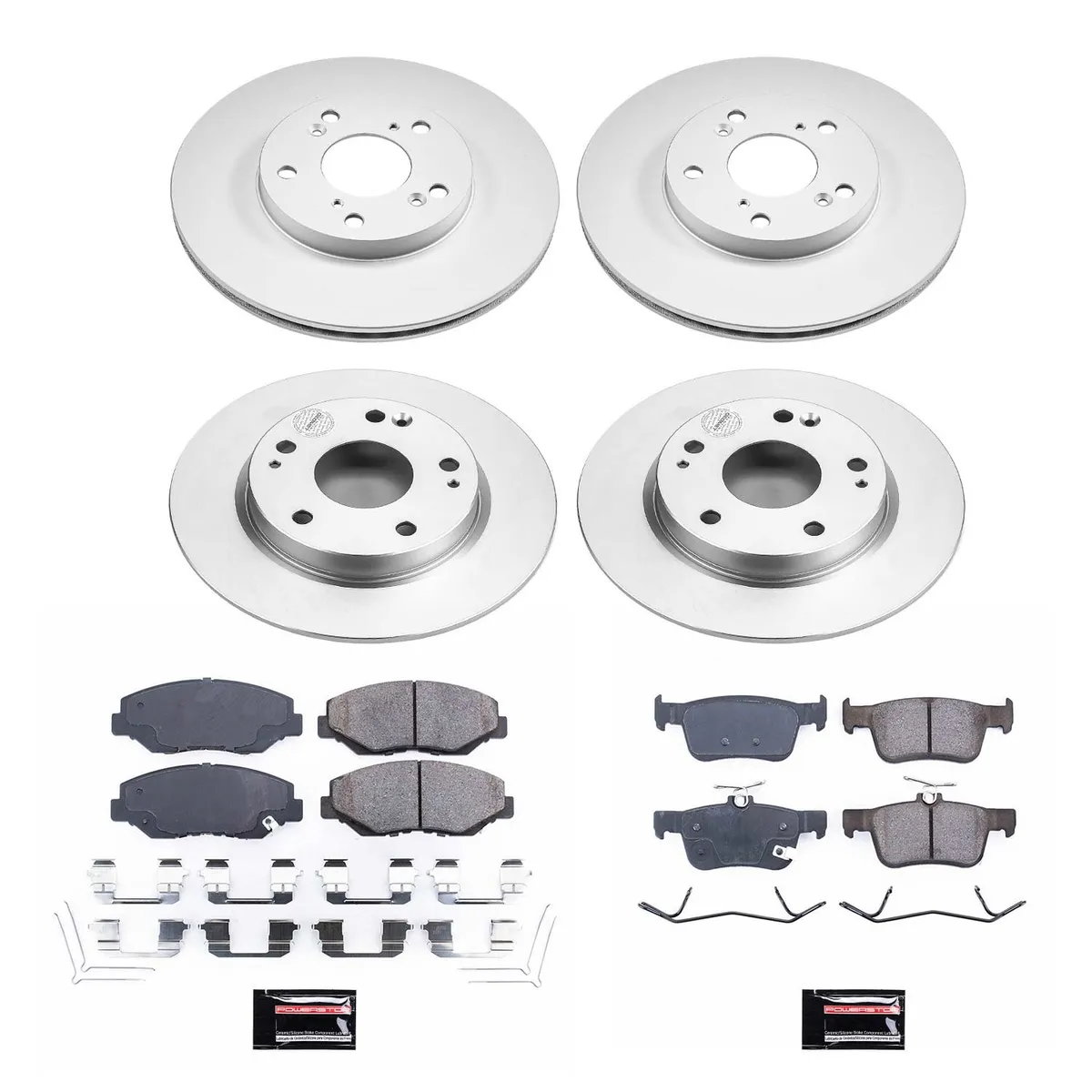 Z17 Geomet Coated Rotor Kit: Genuine Geomet Fully Coated Rotors; Ceramic Pads W/Hardware product image