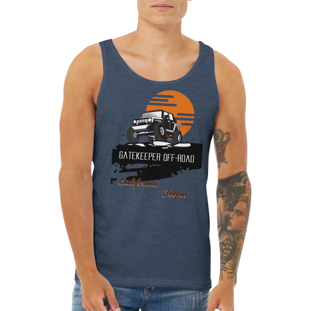 GateKeeper Cali Jeepin Premium Unisex Tank Top product image